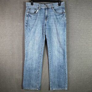 URBAN PIPELINE Men's 34X34 SLIM STRAIGHT LEG FIT MEDIUM BLUE WASH JEANS DENIM